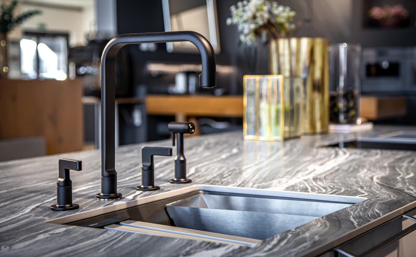 Modern sink and faucet